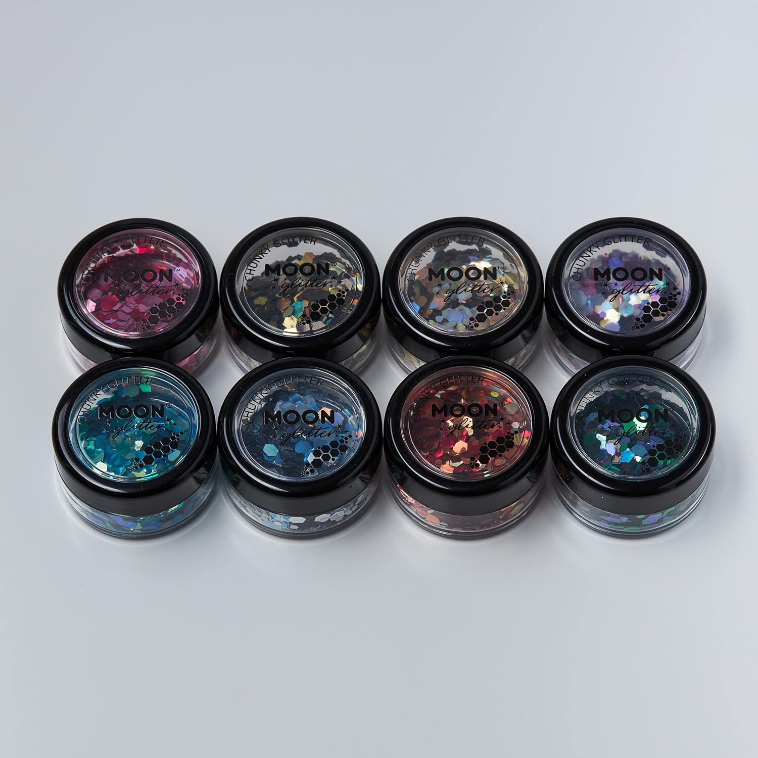 Smiffys Moon Glitter Mystic Chunky Glitter, Mixed Colours