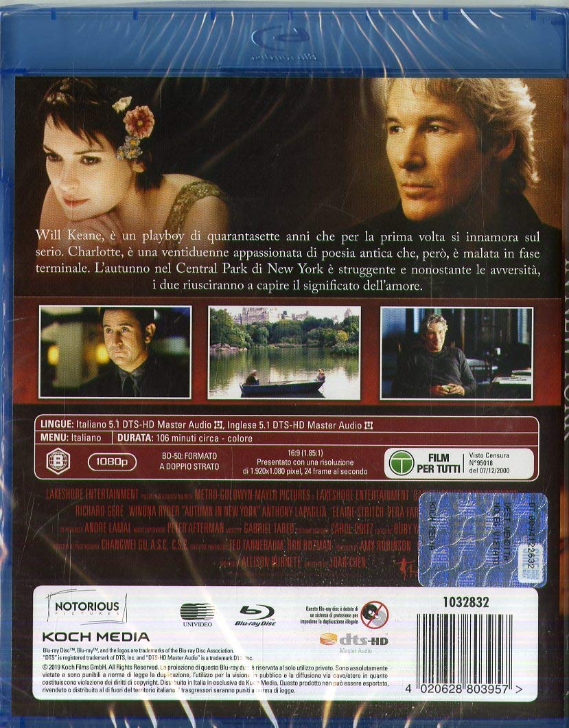 Autumn In New York ( Blu Ray