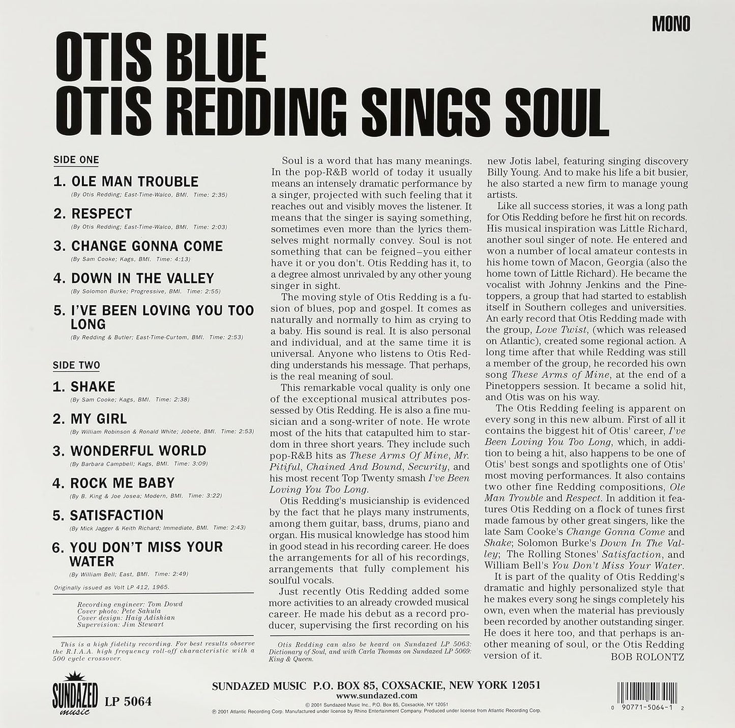 Otis Blue/Otis Redding Sings Soul