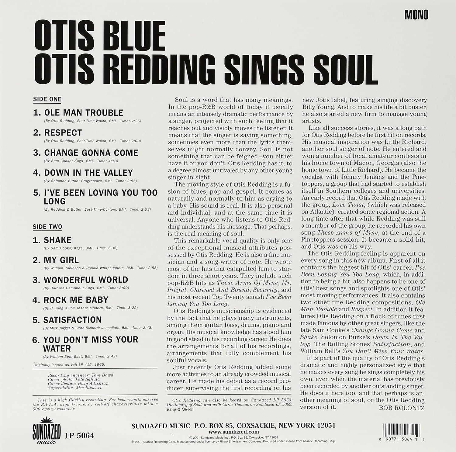 Otis Blue/Otis Redding Sings Soul