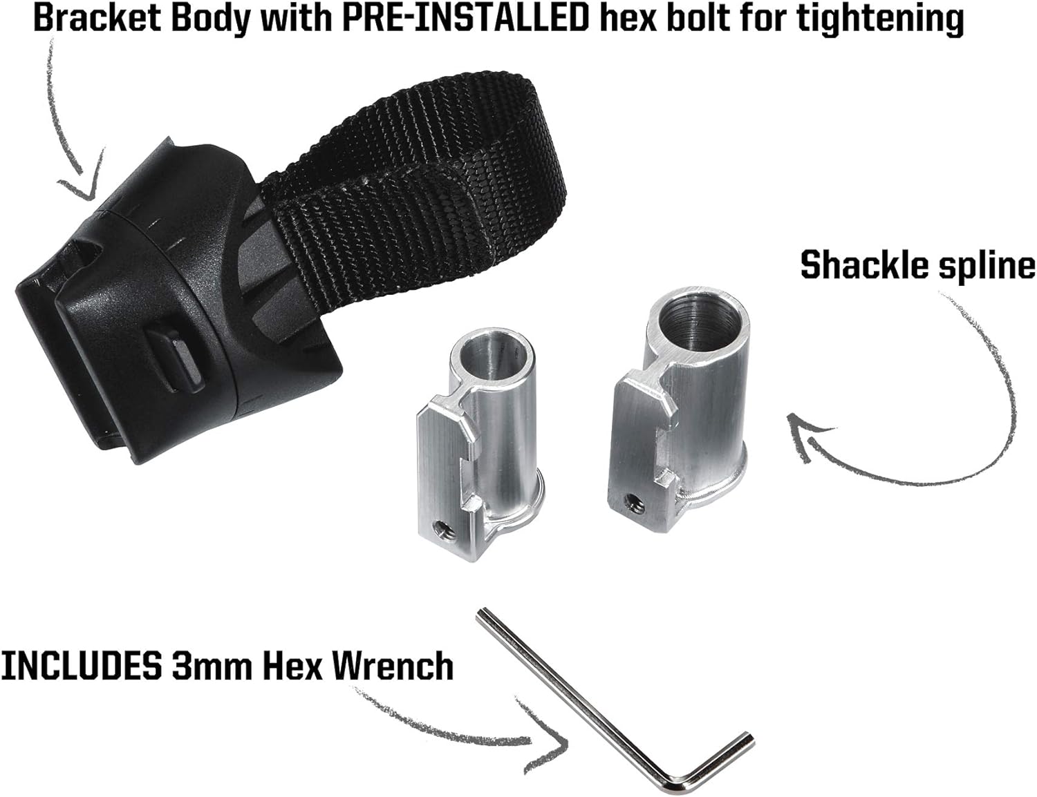 Kryptonite Transit U Lock kit,Black,25 mm x 80 mm