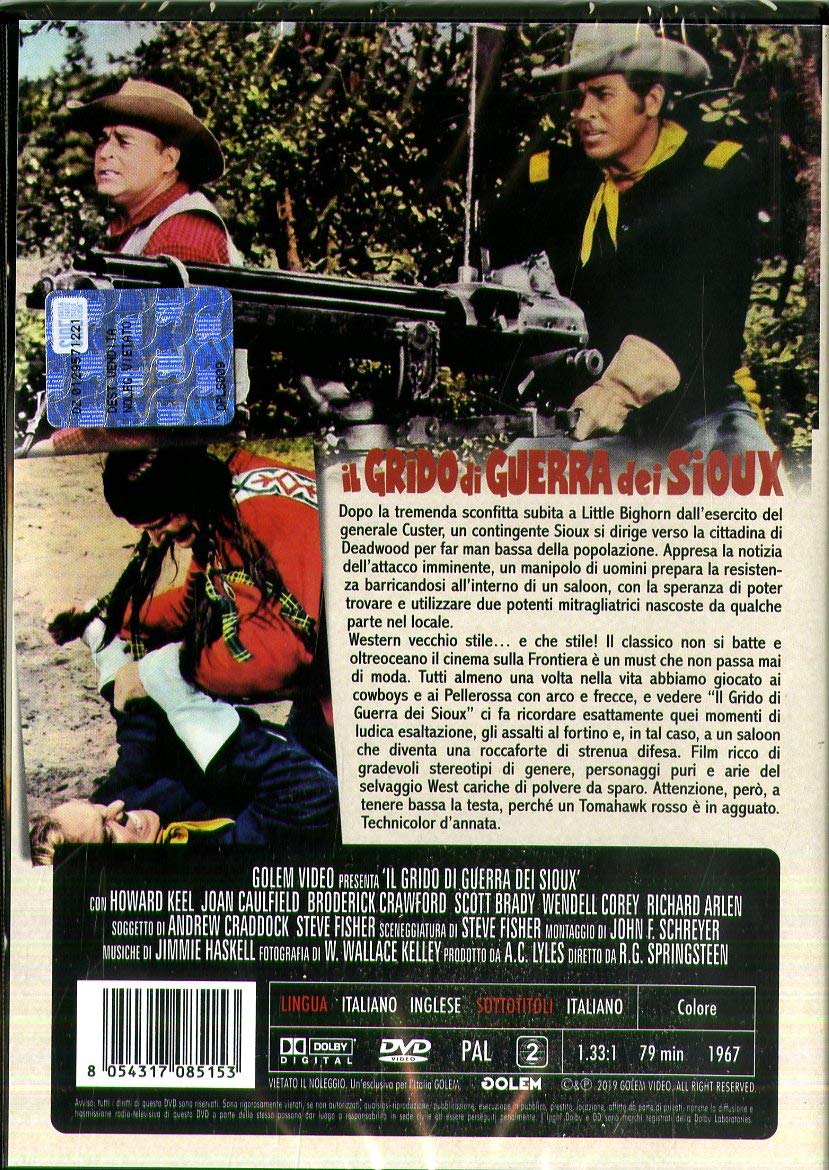 Dvd - Grido Di Guerra Dei Sioux (Il) (1 DVD