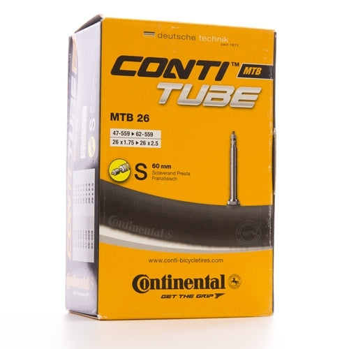 Continental MTB Tube Presta 60Mm Valve Black 26X1.75-2.50"