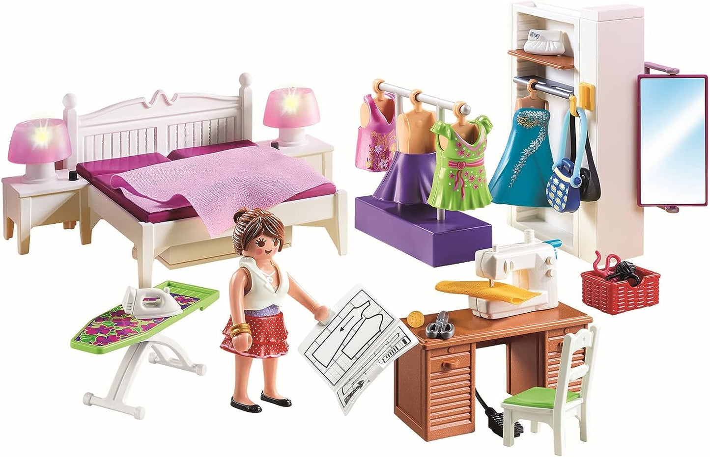 PLAYMOBIL Dollhouse Slaapkamer Met Mode Ontwerphoek - 70208