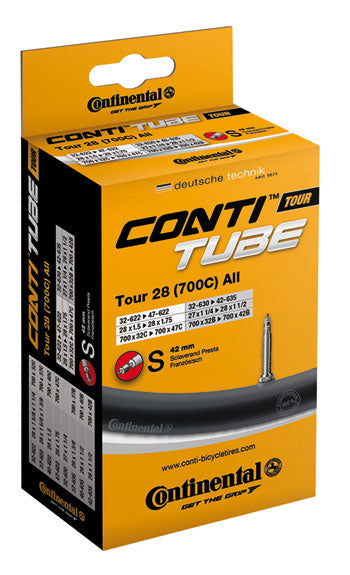 Continental Race Tube Presta 60Mm Valve Black 700X20-25C