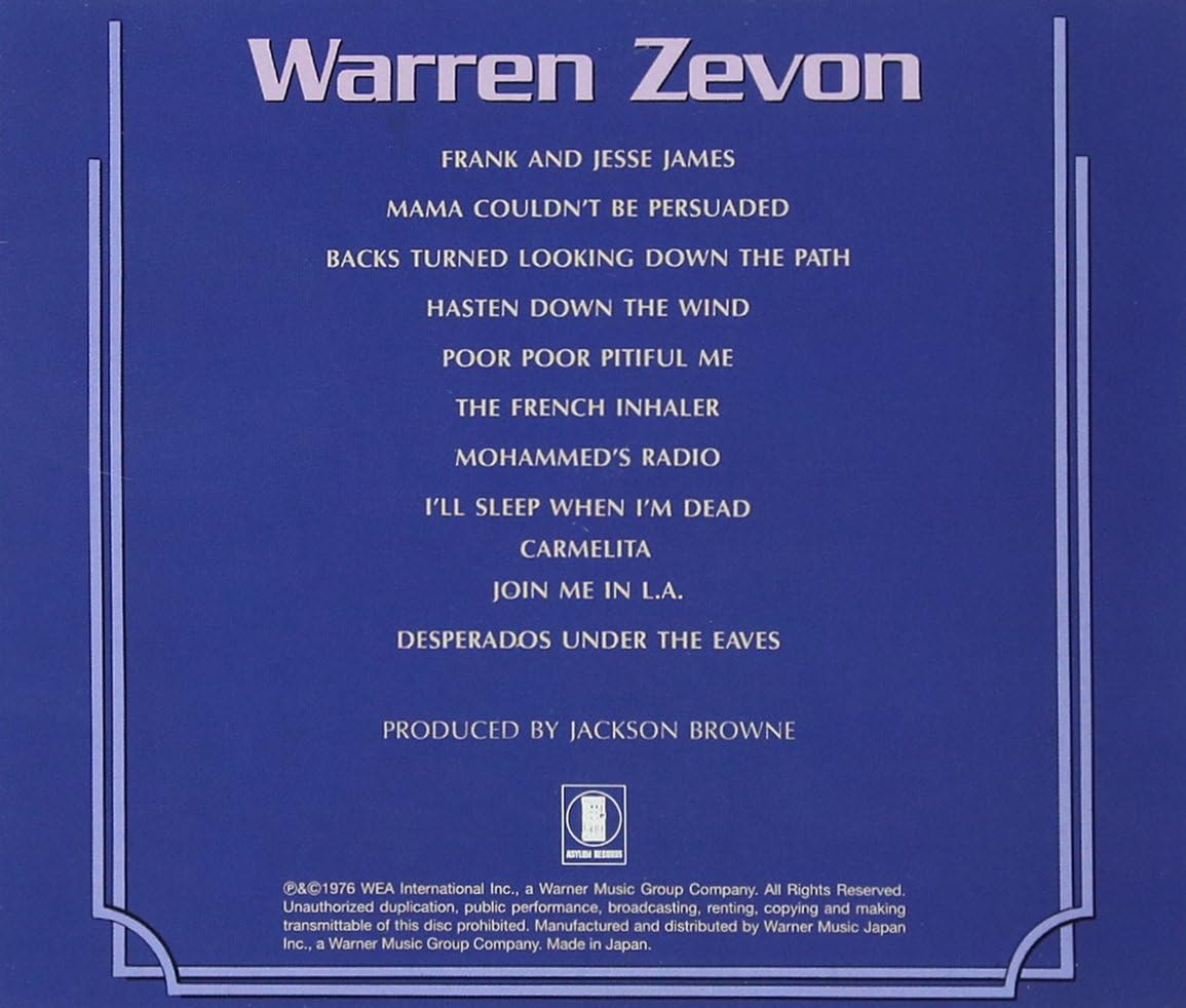 Warren Zevon (SHM-CD