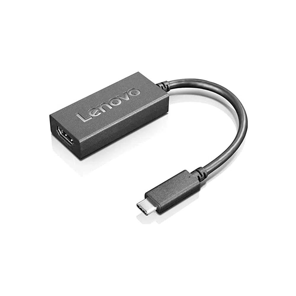 Lenovo 4X90R61022 Video Cable Adapter 0.25m USB C HDMI Type A (Standard) Black - Video Cable Adapters (0.25m, USB C, HDMI Type A (Standard), Male, Right