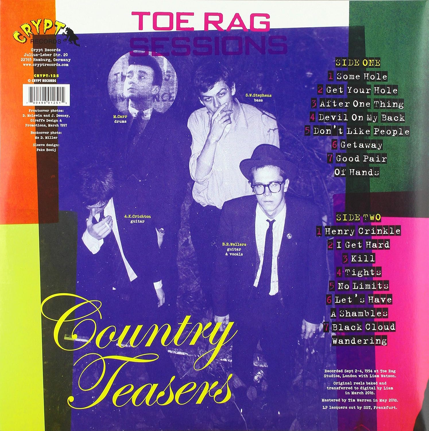 Toe Rag Sessions,September 1994