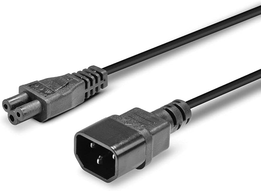 Lindy 30341 2m IEC C14 to IEC C5 Cloverleaf Extension Cable