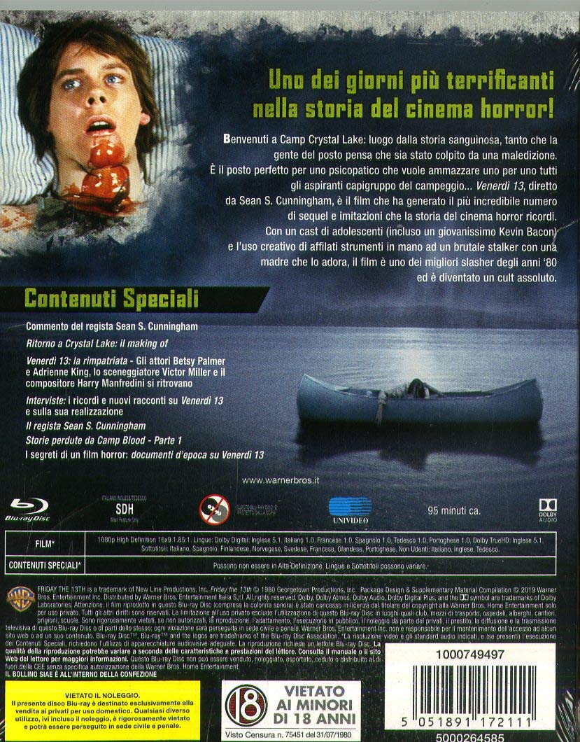 Venerdì 13 - WARNER BROS. HORROR MANIACS (Blu Ray