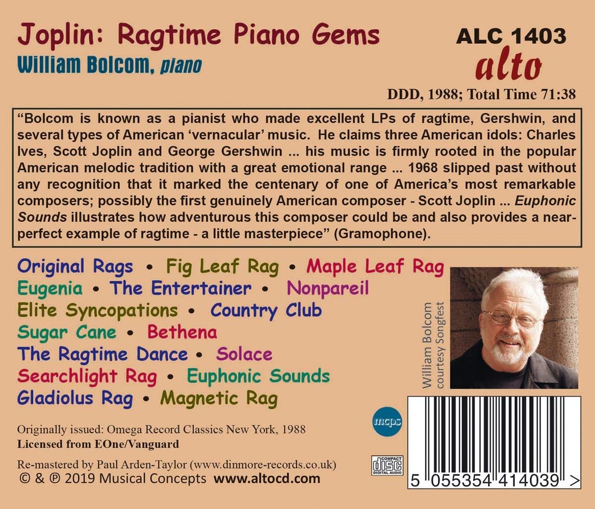 Scott Joplin: Ragtime Piano Gems