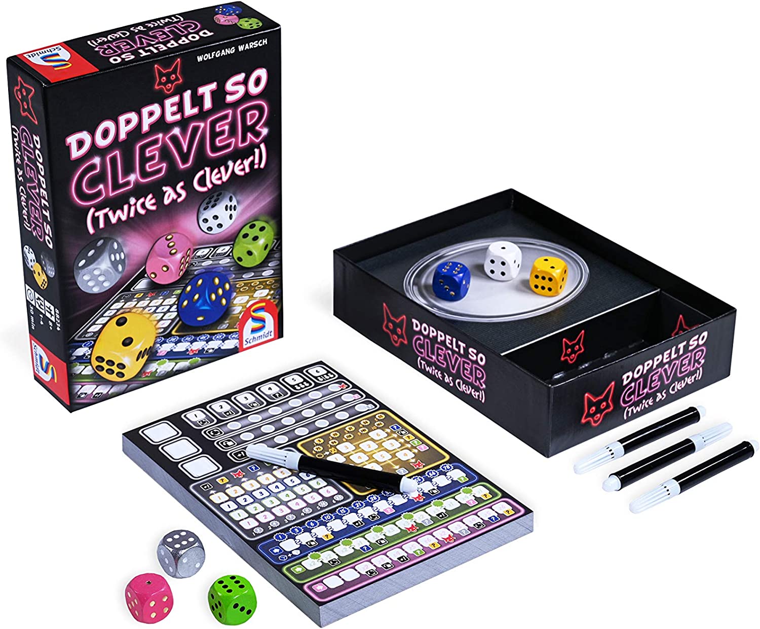 Schmidt | Doppelt so Clever | Strategy Dice Game | Ages 8+ | 1-4 Players | 30 Minutes Playing Time