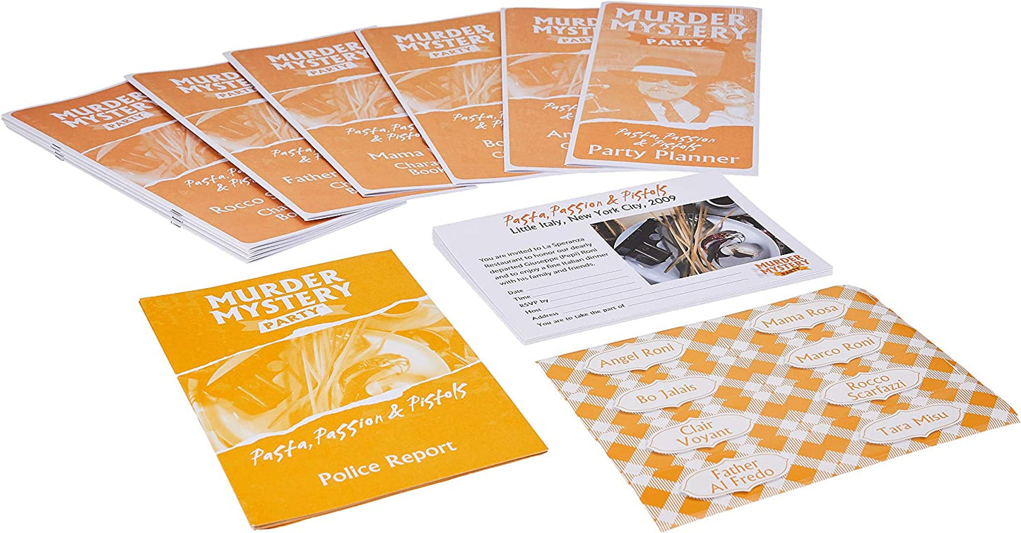 Murder Mystery Adult Party Game | Pasta, Passion & Pistols