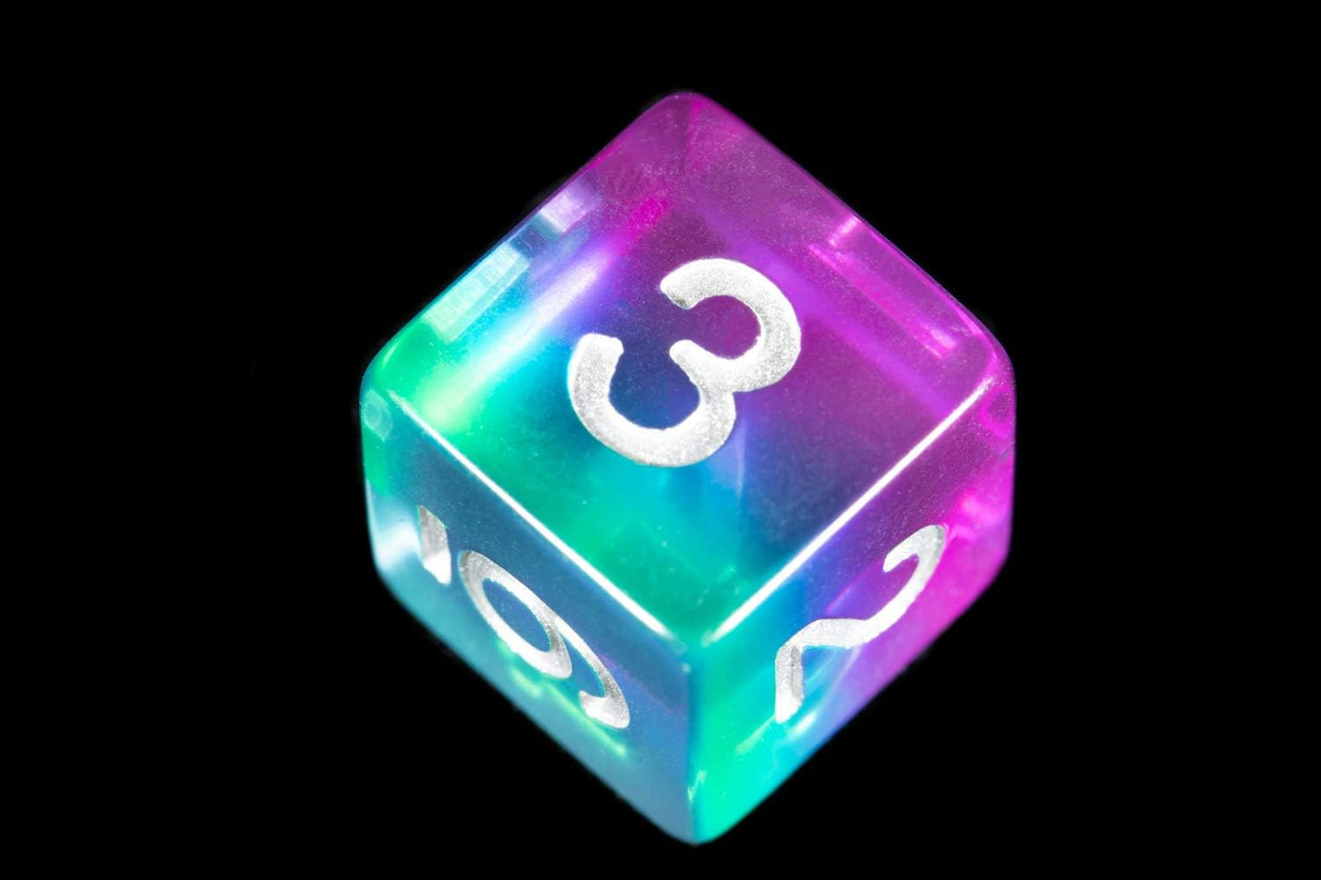 Fanroll - 16Mm Resin Polyhedral Dice Set: Blue Aurora