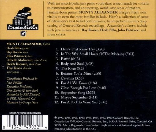 Monty Alexander-Ballad Essentials