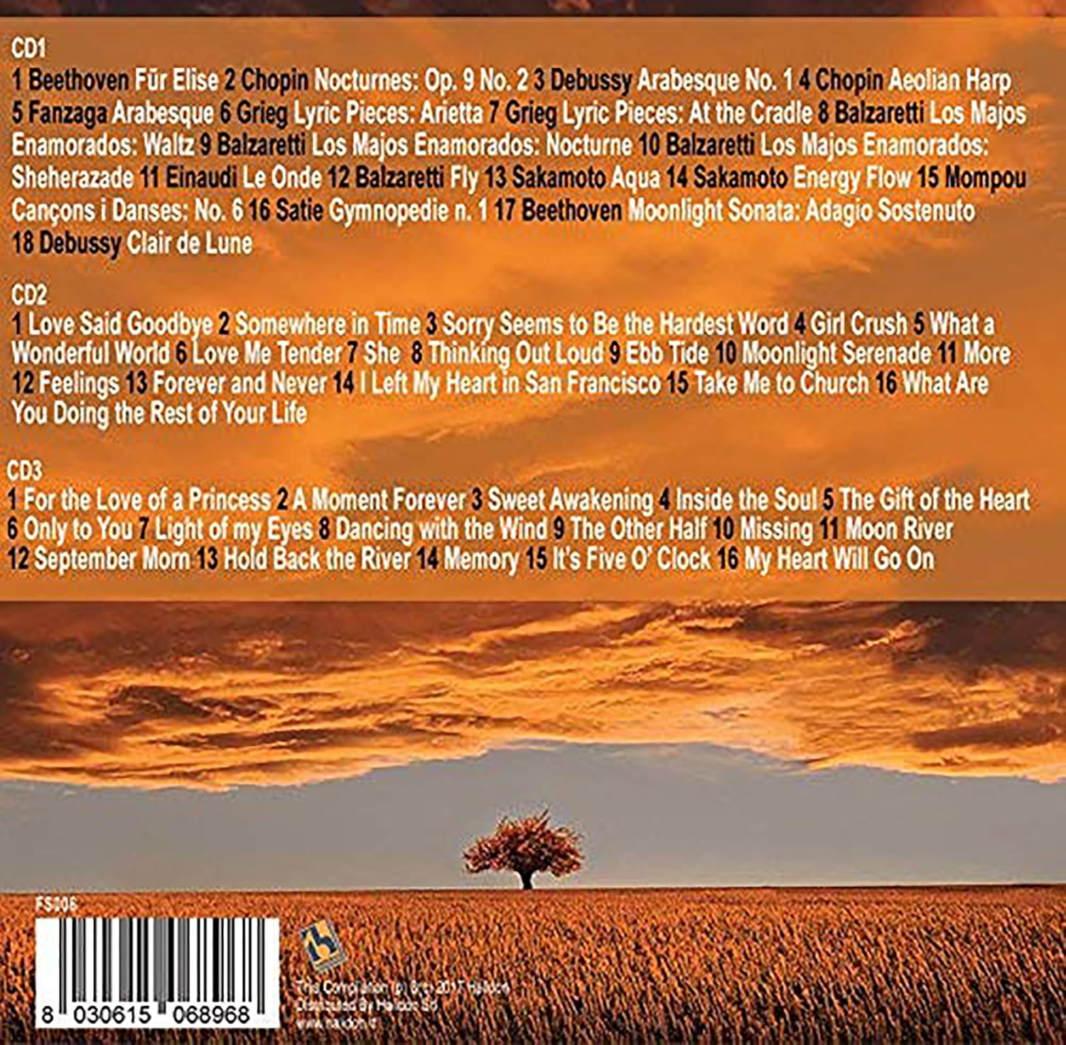 50 Songs Piano Moods, 3 CD, Piano Music, Relax Music, Classical Music, Soft Piano, Piano Pieces