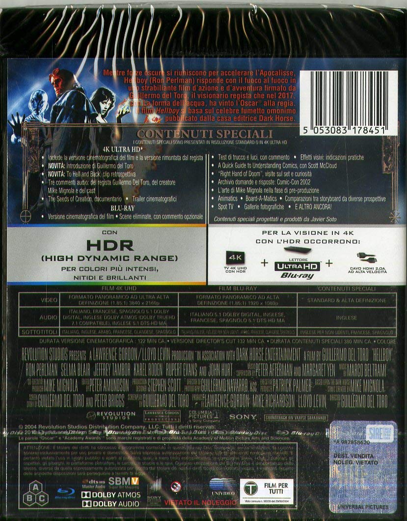 HELLBOY (BLU-RAY 4K ULTRA HD+BLU-RAY