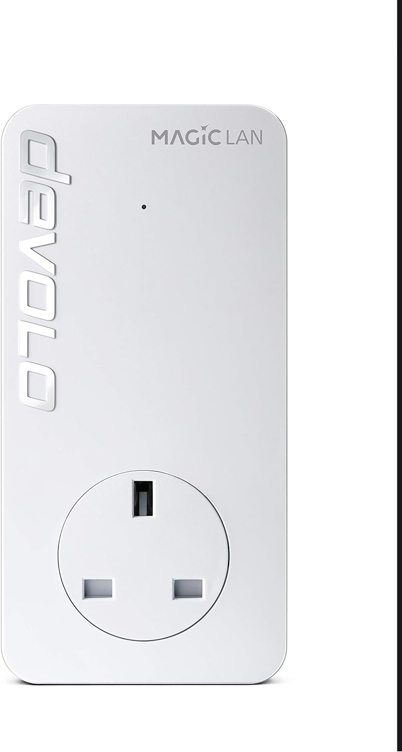 devolo Magic 2-2400 LAN Triple: Add-on Powerline Adapter (Up to 2400 Mbps for Your Powerline Home Network, 3x Gb LAN Ports, Ideal for Online Gaming, 4k/8k UHD Streaming, Stable Home Working