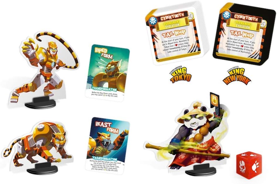 IELLO: Monster Pack #4 Cybertooth, Brings New Game Mechanic, Compatible with All Existing Monsters, 2 to 6 Players, Ages 8 and Up
