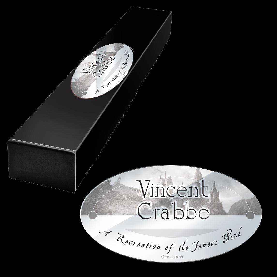 The Noble Collection - Vincent Crabbe Character Wand - 15in (38cm) Wizarding World Wand With Name Tag - Harry Potter Film Set Movie Props Wands