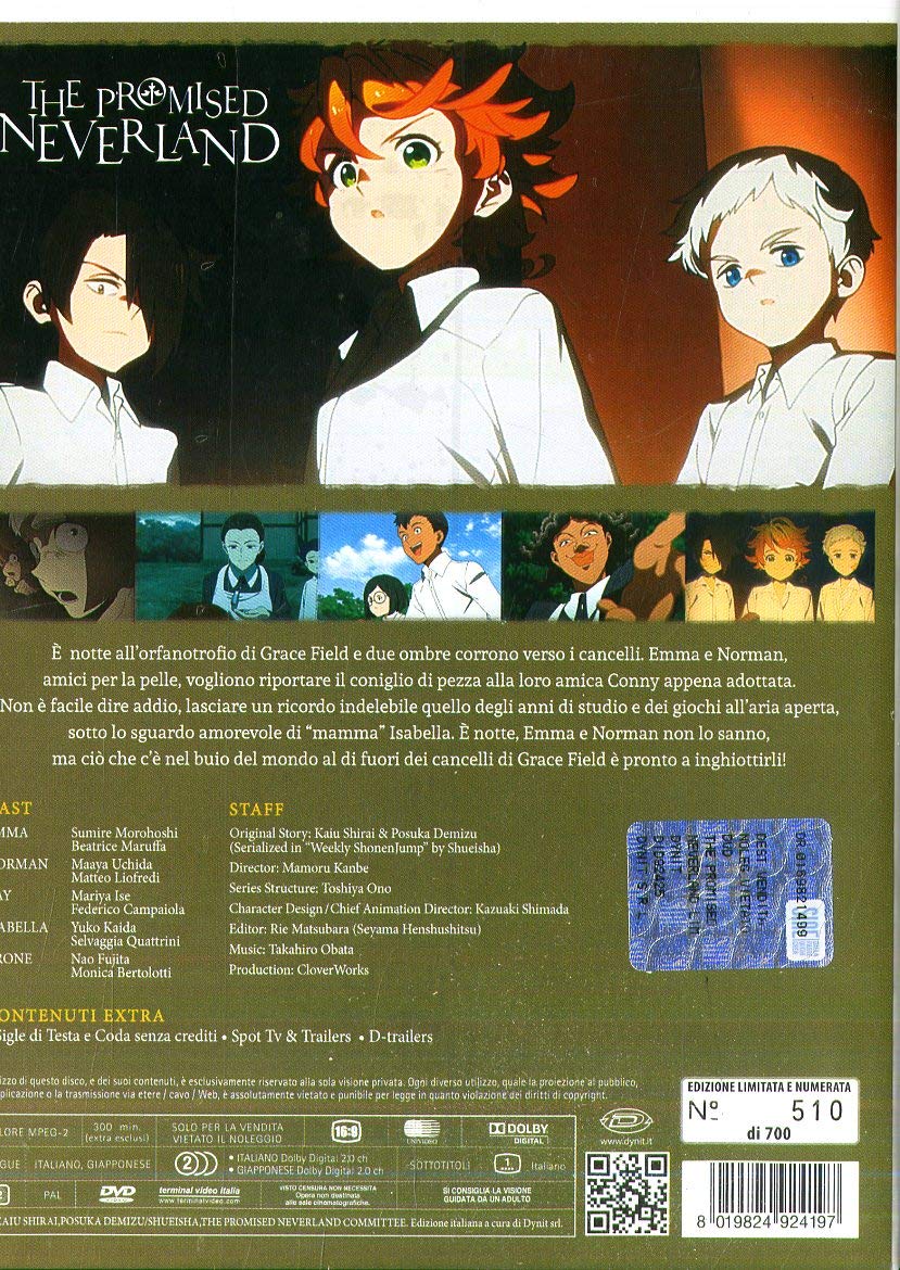The Promised Neverland 1st Season (1-12 episodes) (imported version) JAPANESE EDITION