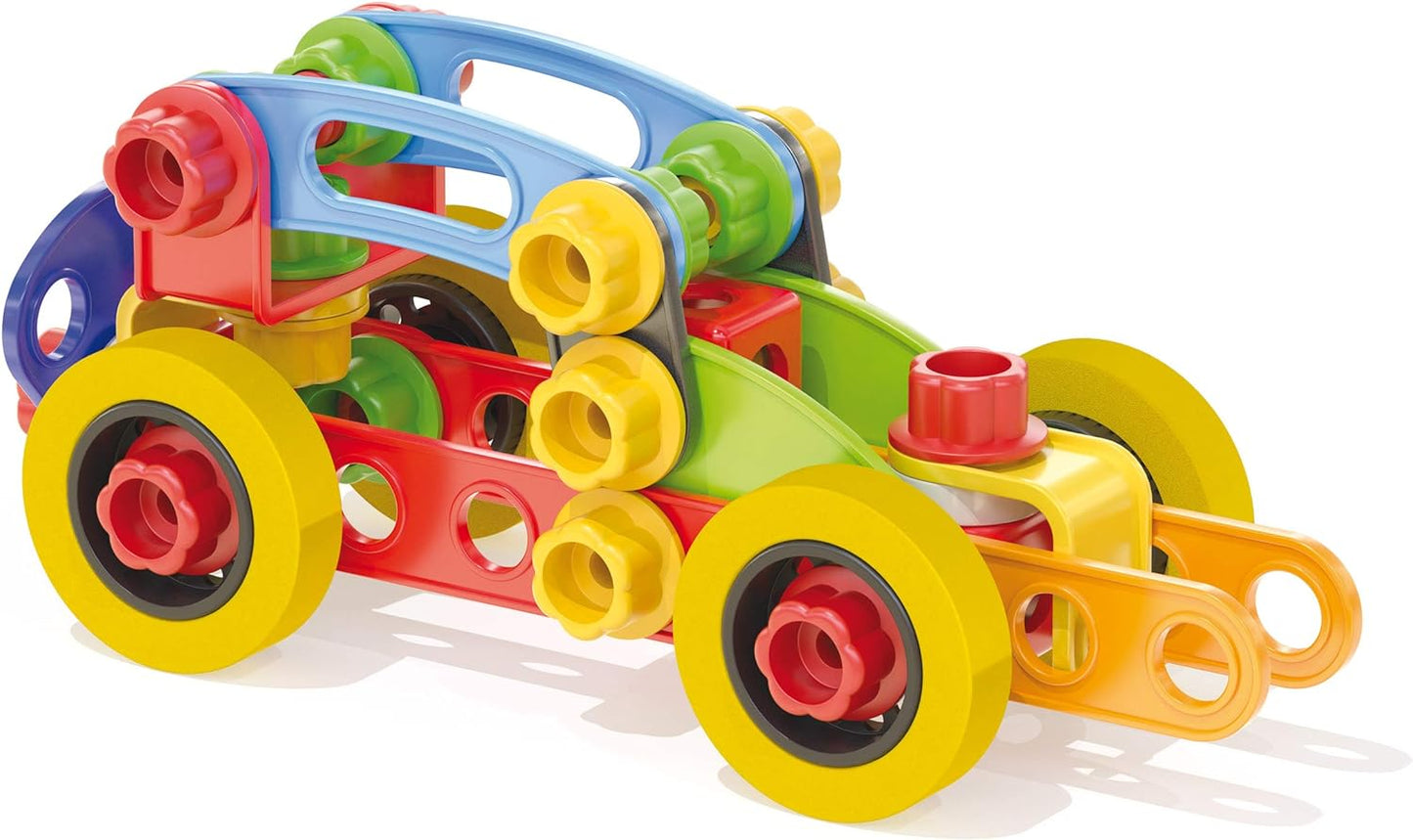 Quercetti-Quercetti-6155 Tecno Jumbo-Juego, maletín de construcción con Herramientas (6155