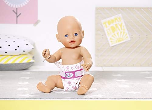 BABY born Nappies for 43 cm Doll - Easy for Small Hands, Creative Play Promotes Empathy & Social Skills, For Toddlers 3 Years & Up - Includes 5 Nappies