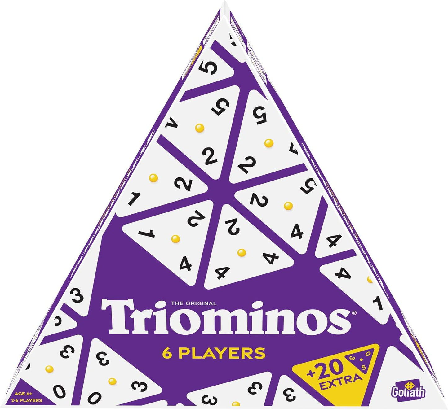 Goliath - Triominos for 6 players - board game - for ages 6 and up - to play with family and friends - strategy game - from 2 to 6 players,Blue