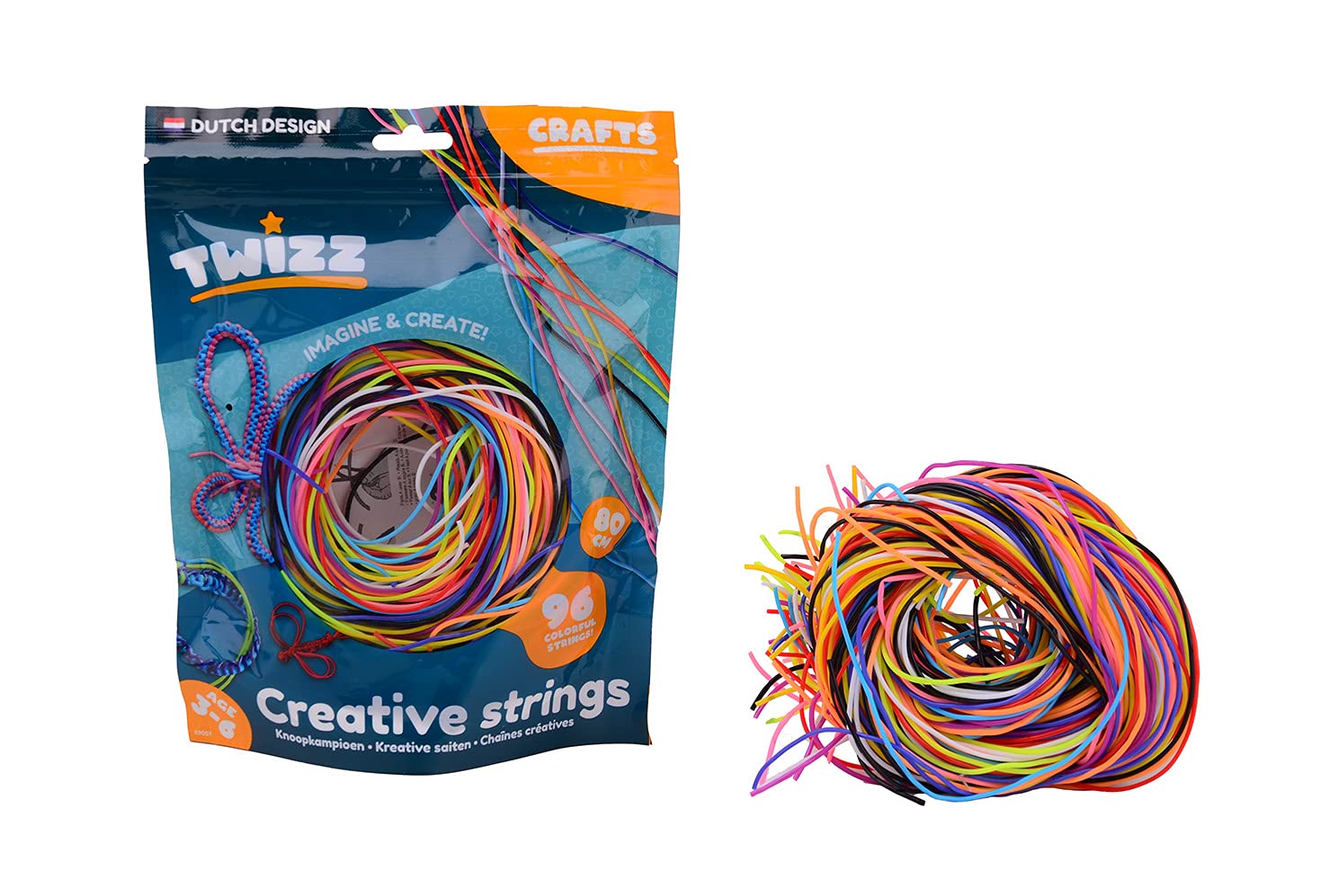 Twizz 69007 Creative 96 Pieces in a Bag 80 cm, Multicoloured