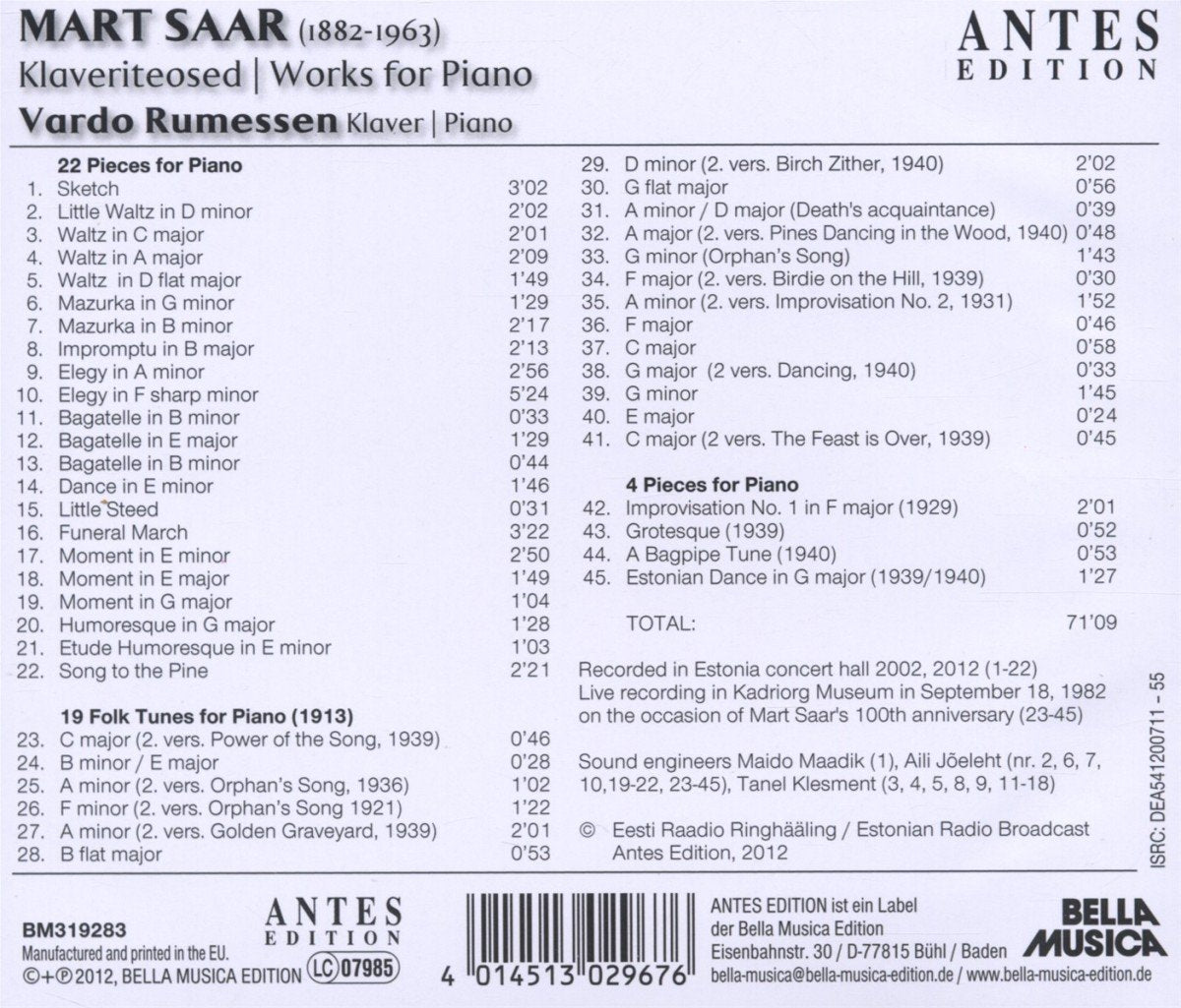 Works for Piano