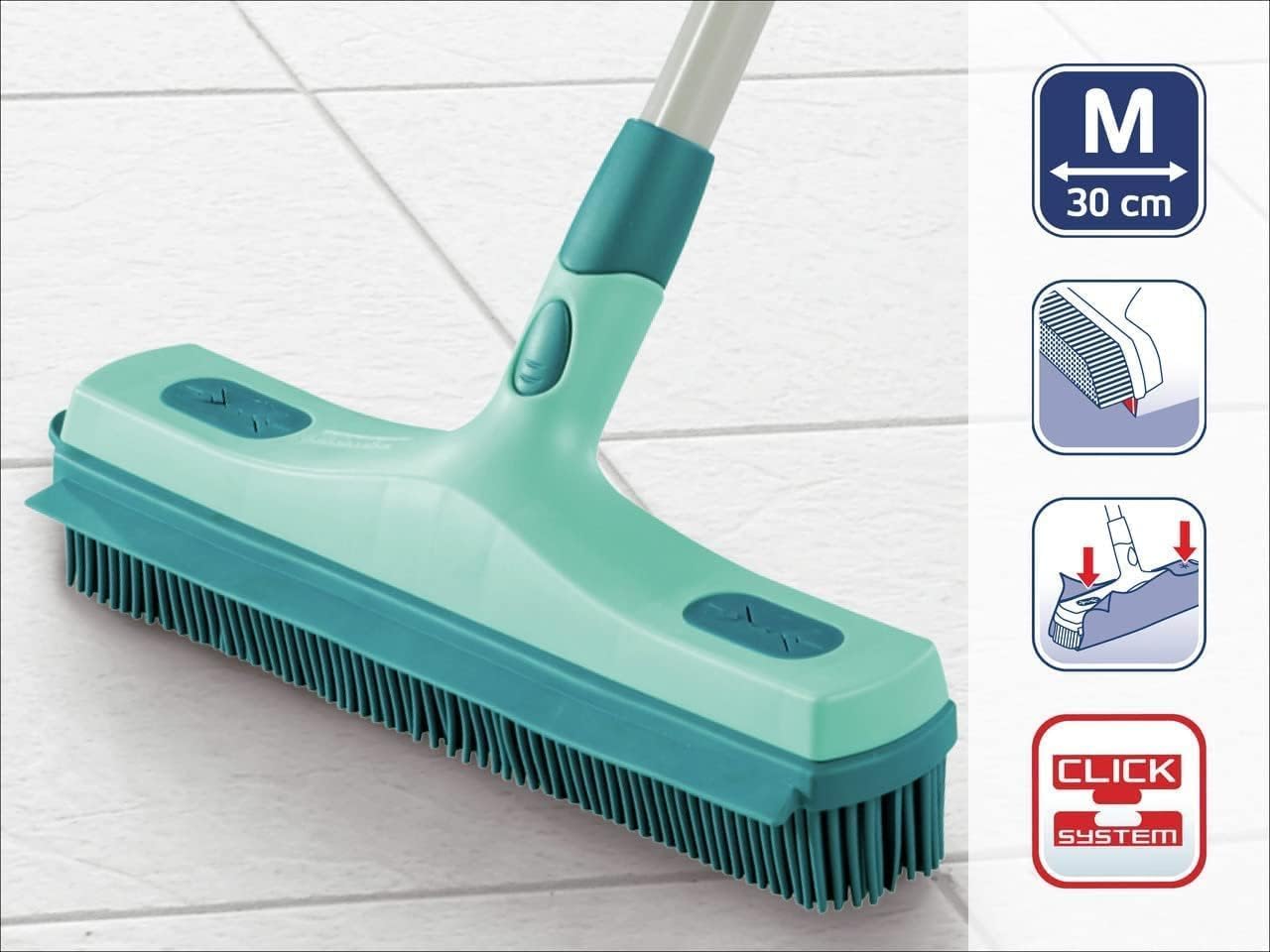 Leifheit - Rubber Broom - Click System