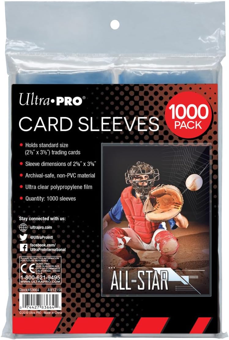 Ultra Pro - 1000 soft sleeves for trading cards (1000 count retail pack