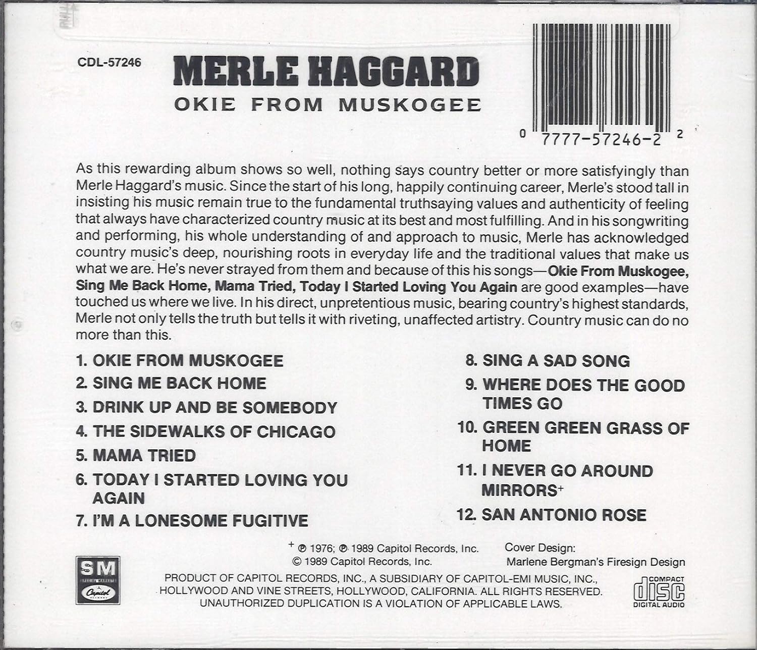 Merle Haggard-Okie From Muskogee