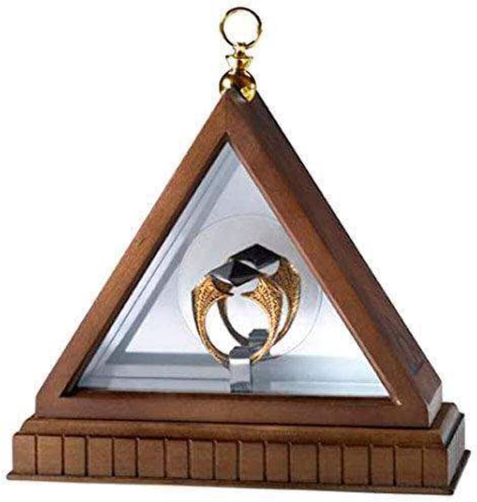 Harry Potter réplique bague des Gaunt, Harry Potter – Anillo de Gaunt Horcruxe chapado en oro, The Horcrux Ring - Harry Potter Metal Ring Replica with Collector's Display Case - Officially Licensed, The Noble Collection Das Horcrux Ring Display, Harry Pot