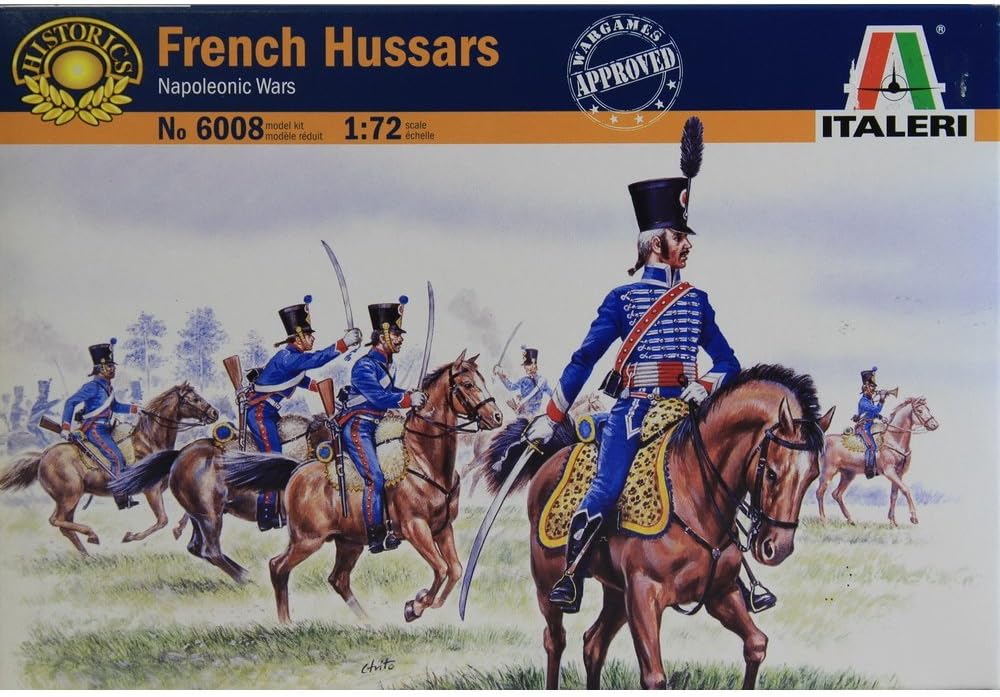 Italeri 1/72 Napoleonic French Hussars - plastic toy figures