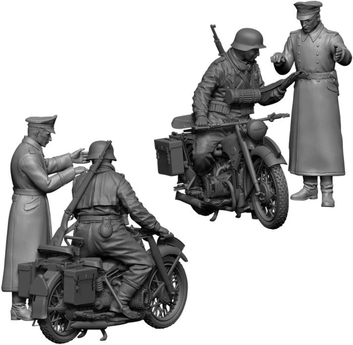The Hobby Company Zvezda 500783632-1:35 WWII German Krad R12 with Crew (2)