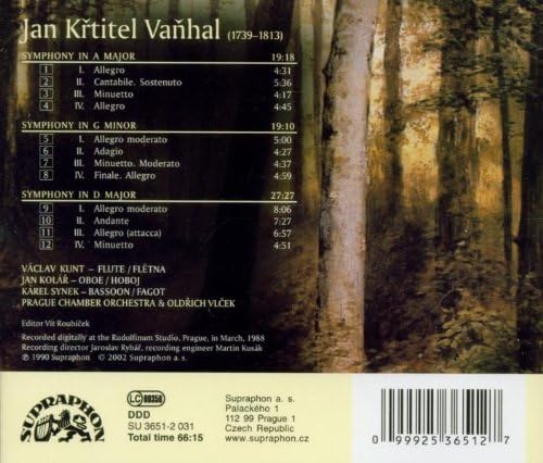 Symphonies (Vlcek, Prague Co, Kolar, Kunt, Synek)
