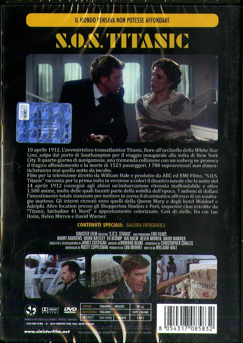 Dvd - S.O.S. Titanic (1 DVD