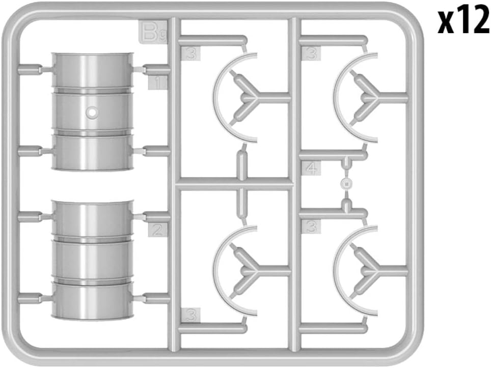 Miniart MIN35597 German 200L Fuel Drum Set WW2 Plastic Model kit, Various