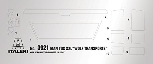 Italeri 3921-1:24 MAN TGX XXL Wolf Transporte, voertuig