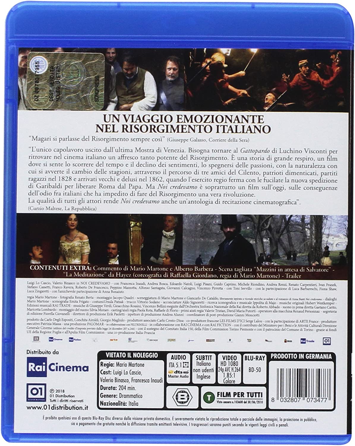 noi credevamo (se) (blu-ray+cd) (blu-ray ) BluRay Italian Import