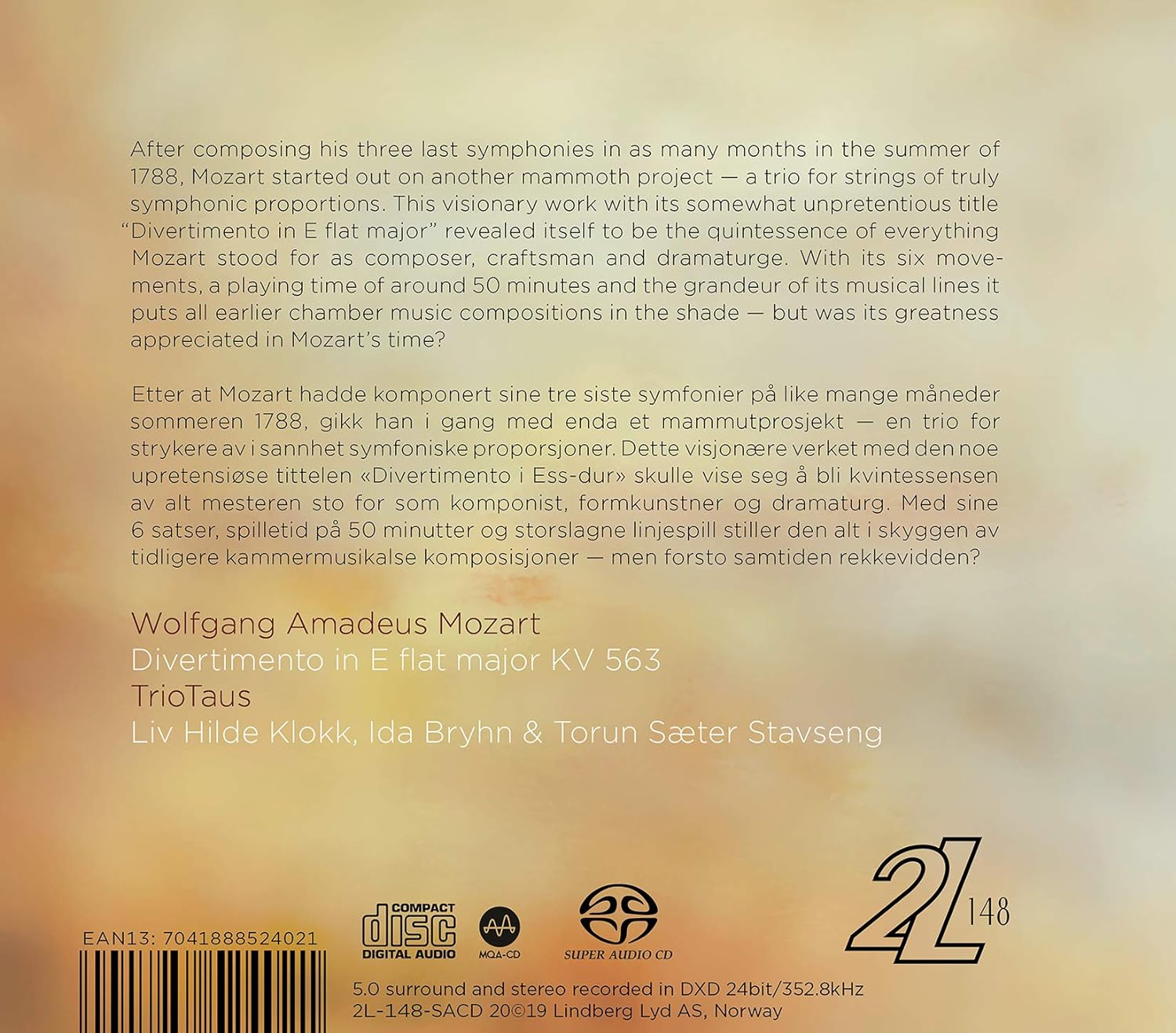 Mozart: Divertimento Kv563