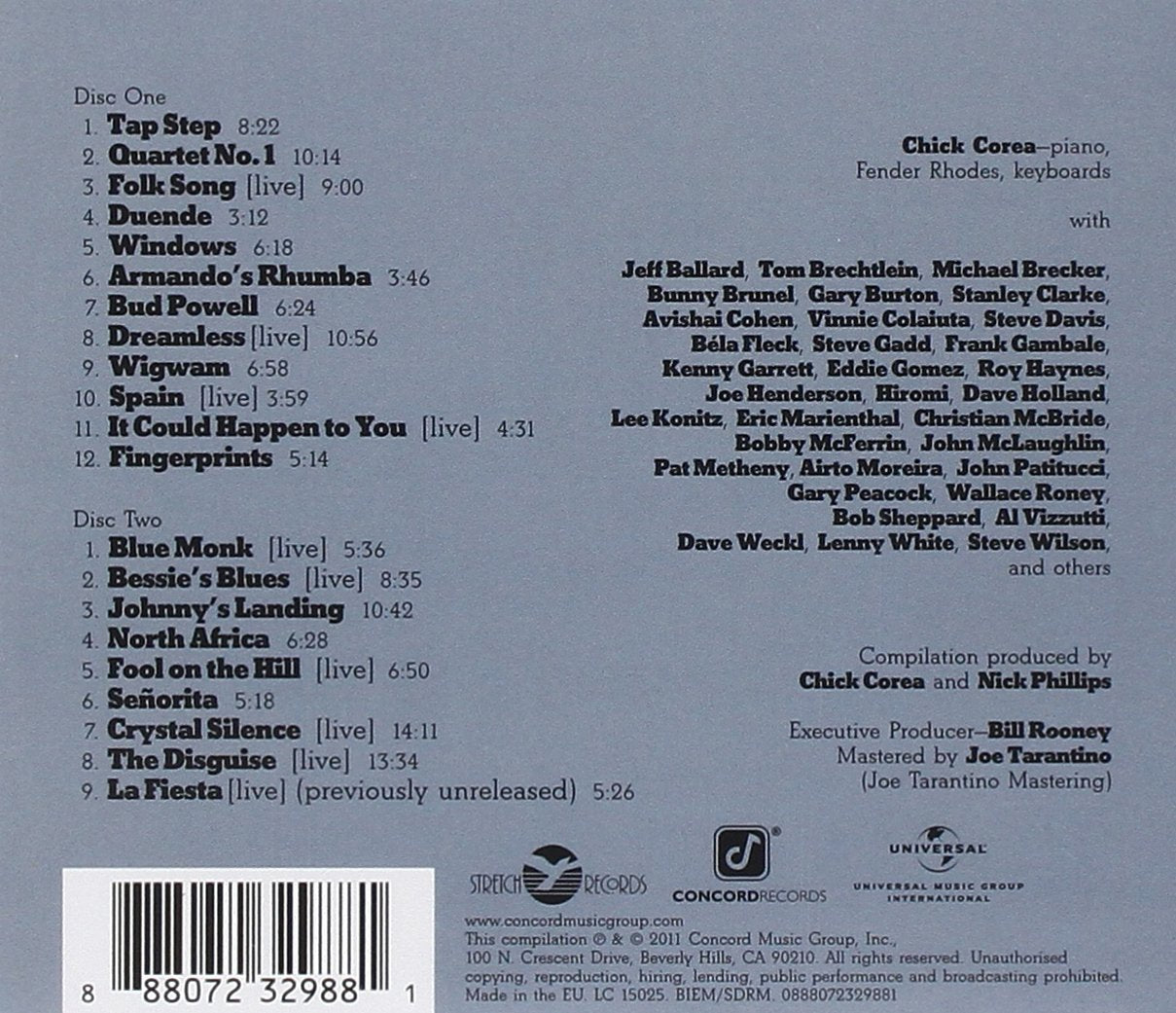 The Definitive Chick Corea On Stretch And Concord