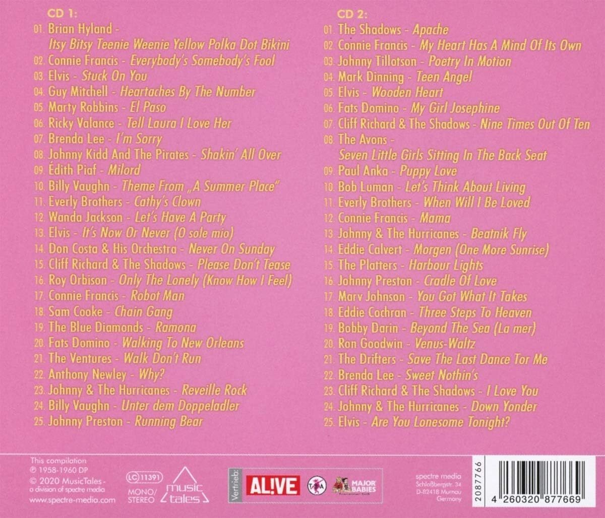The hits of the year 1960