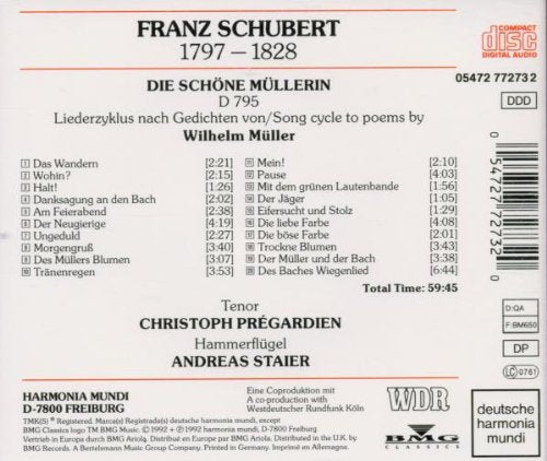 Schubert: Die Schöne Mullerin