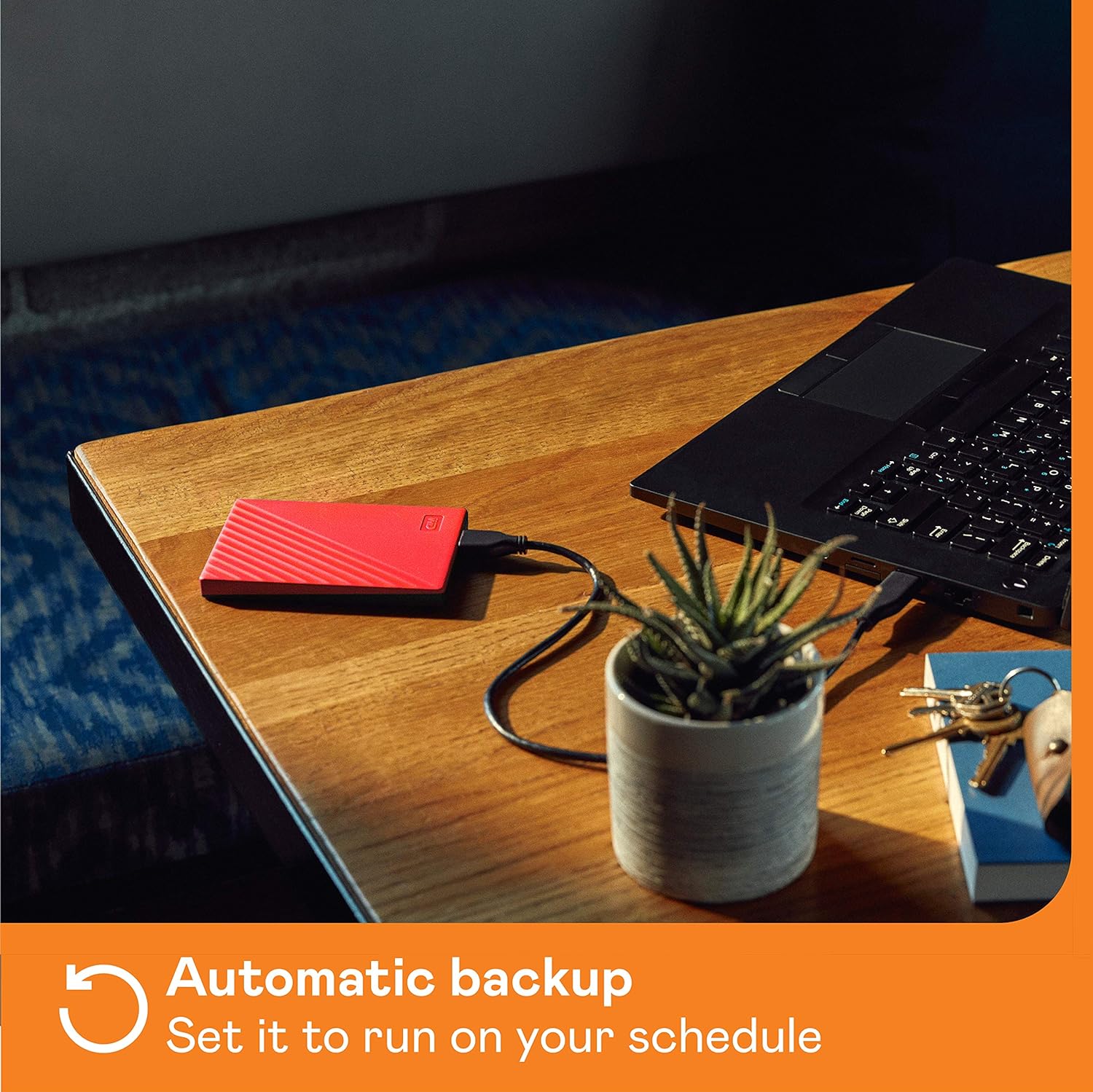 WD 4 TB My Passport Portable HDD USB 3.0 with software for device management, backup and password protection - Red - Works with PC, Xbox and PS4 PC 4TB Red HDD