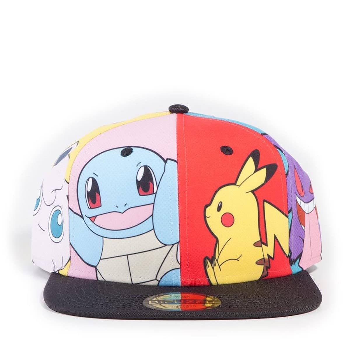 Pokémon Characters Unisex Cap Multicoloured Anime, Fan Merch, Gaming, Pikachu