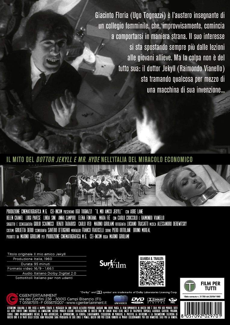 TOGNAZZI U.,VIANELLO,CROCCOLO,PAVESE,CAMPORI - IL MIO AMICO JEKYLL (1 DVD