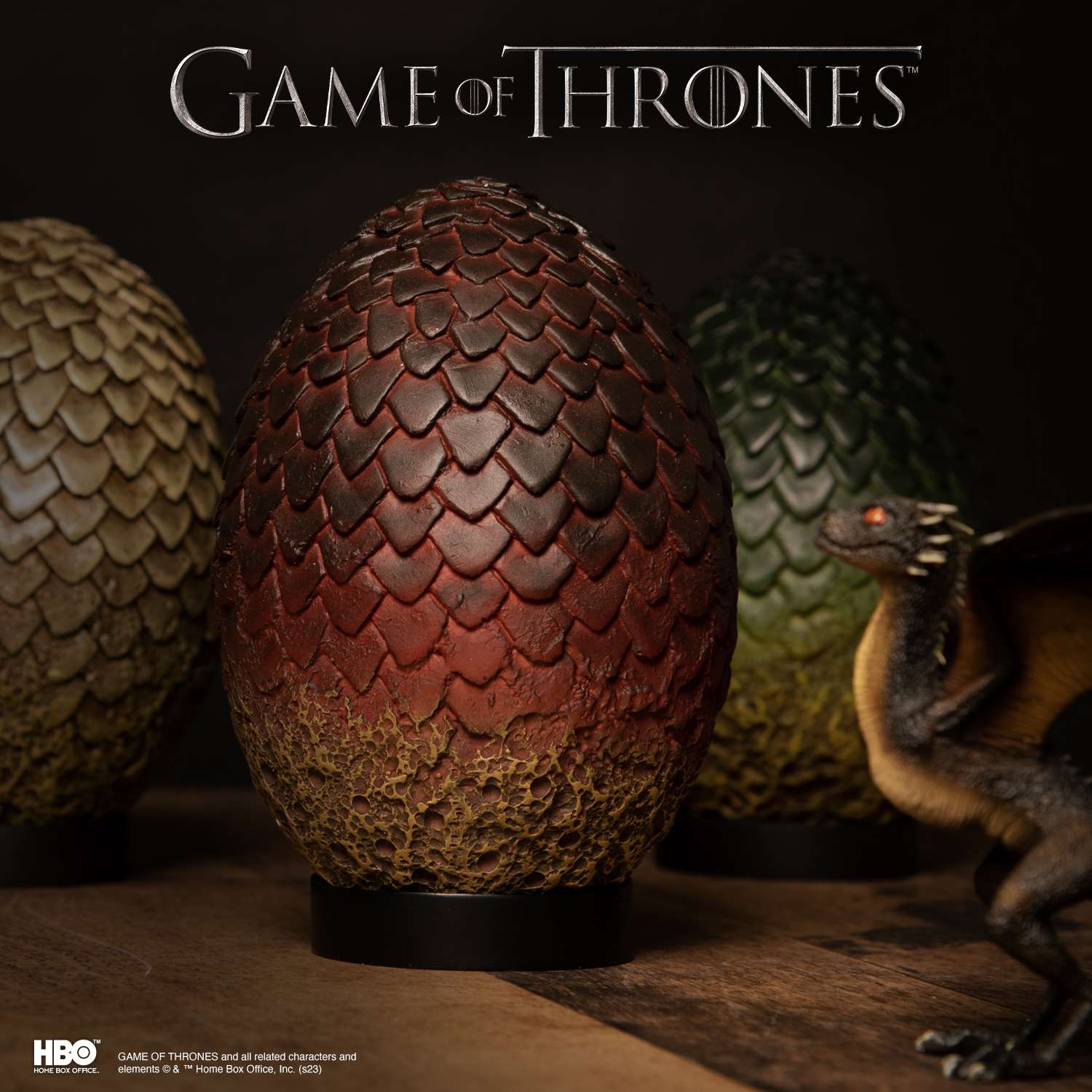 The Noble Collection Game Of Thrones Drogon Egg - 11in (28cm) Hand Painted Dragon Egg - Officially Licensed TV Show Props Replicas Gifts One Size Multi-coloured