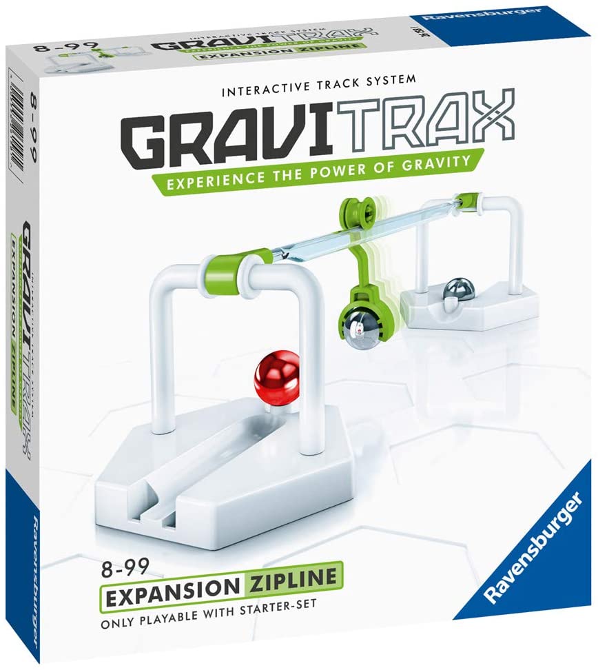 Ravensburger GraviTrax Zipline Accessory - Marble Run and STEM Toy for Boys and Girls Age 8 and Up - Expansion for 2019 Toy of The Year Finalist GraviTrax